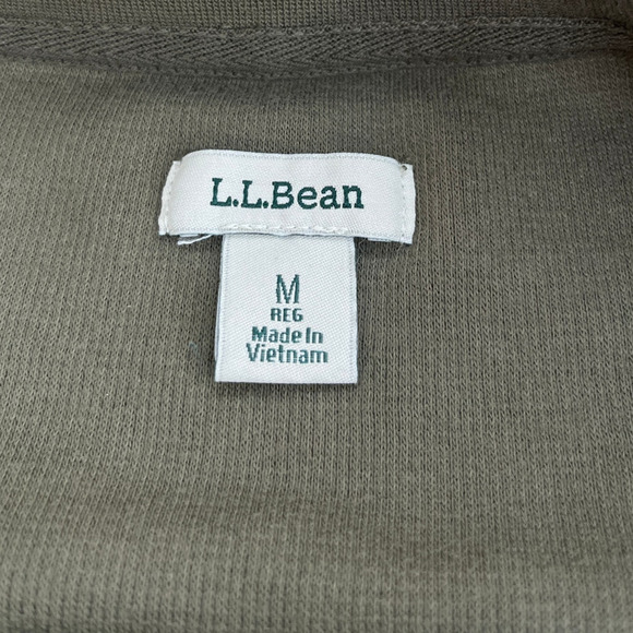 L.L. Bean Mini-Waffle Long-Sleeve Pullover Top Size Medium Crewneck Casual Tee - Picture 3 of 9